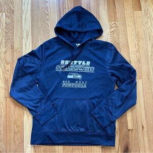 NFL Team Apparel Seattle Seahawks Navy Hoodie Sz M